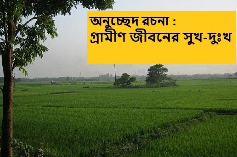 অনুচ্ছেদ রচনা : গ্রামীণ জীবনের সুখ-দুঃখ