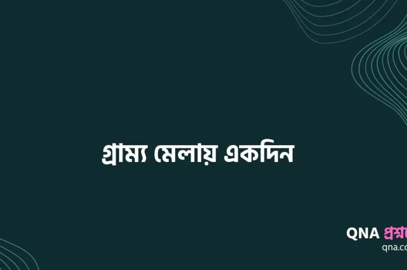 গ্রাম্য মেলা দিনলিপি | একটি গ্রাম্য মেলা দেখার অনুভূতি ব্যক্ত করে দিনলিপি রচনা কর